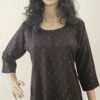Panel Cut Kurti With Silver Thread Design