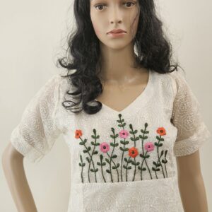 Kota kurti with phulkari work and embroidery
