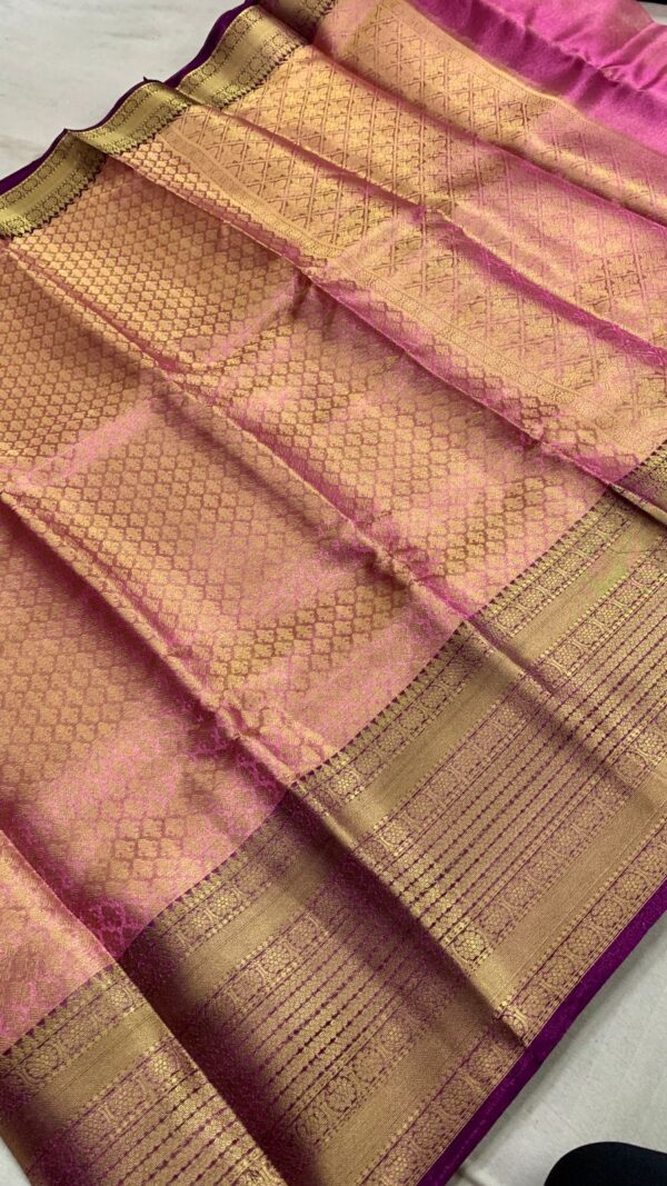Banarasi kanchipuram fusion semi silk saree