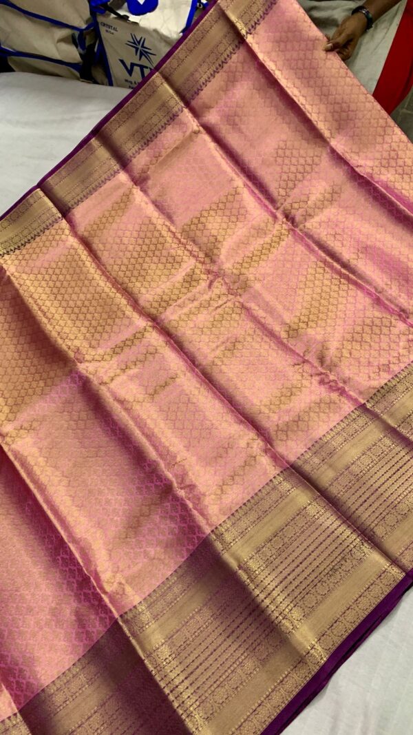 Banarasi kanchipuram fusion semi silk saree