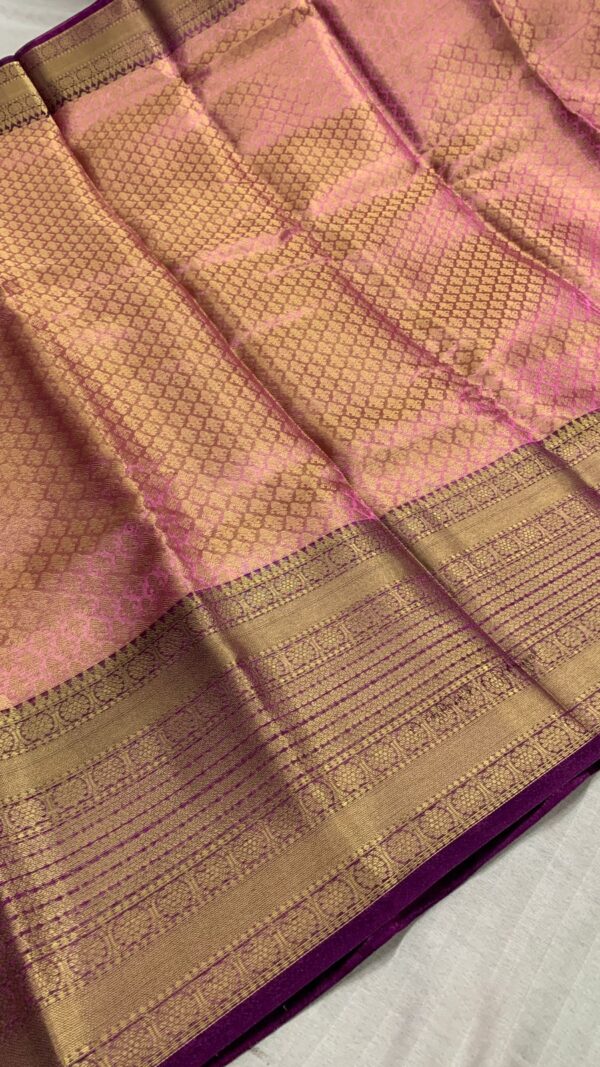 Banarasi kanchipuram fusion semi silk saree
