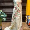 Semi Silk Saree with Heavy Embroidery