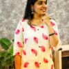 Kota with leaf embroidery coord set - CS-001