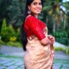 Blended Tussar saree with cross stitch and cutwork ( Available in 8 colors)
