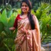Blended Tussar saree with cross stitch and cutwork ( Available in 8 colors)