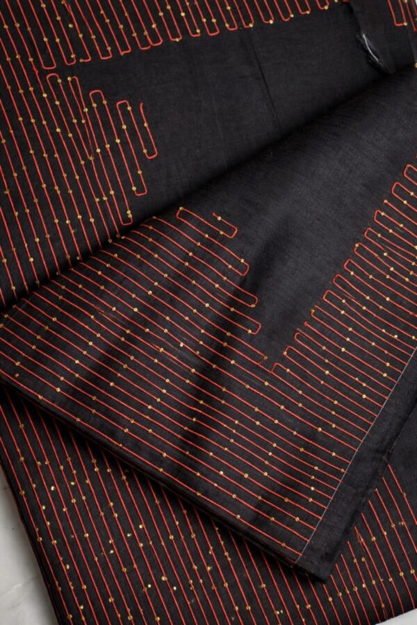 Sequence and Thread Work Saree