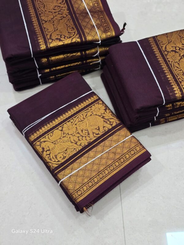 2026/05/1001047798.jpg coffee brown with black border kanchi cotton saree