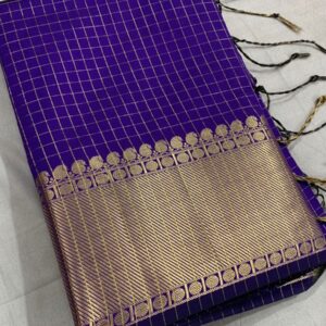 2026/05/1001136471-1.jpg Trisha - violet checks katan silk saree
