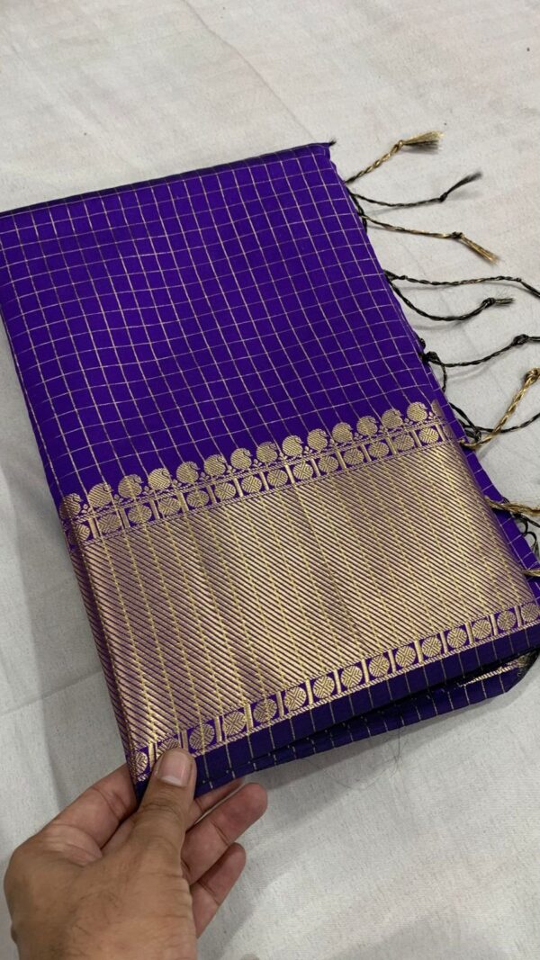 2026/05/1001136471-1.jpg Trisha - violet checks katan silk saree