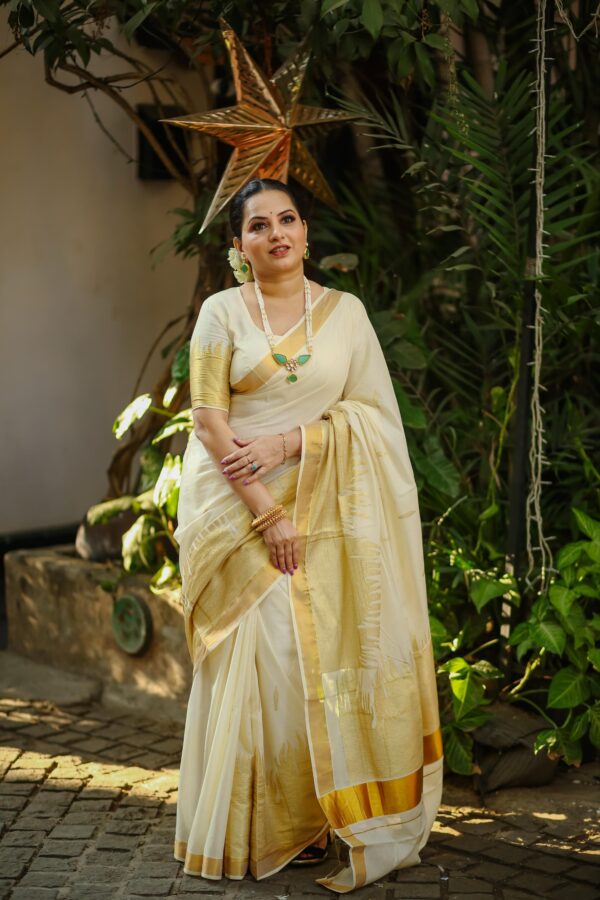 Fire - premium kerala cotton  saree