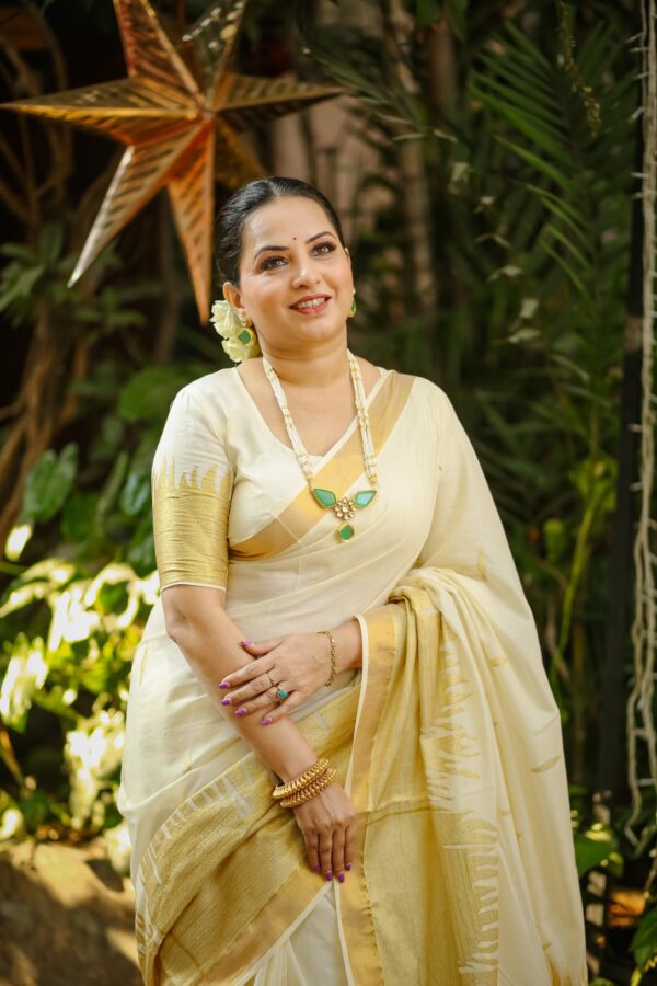 Fire - premium kerala cotton  saree