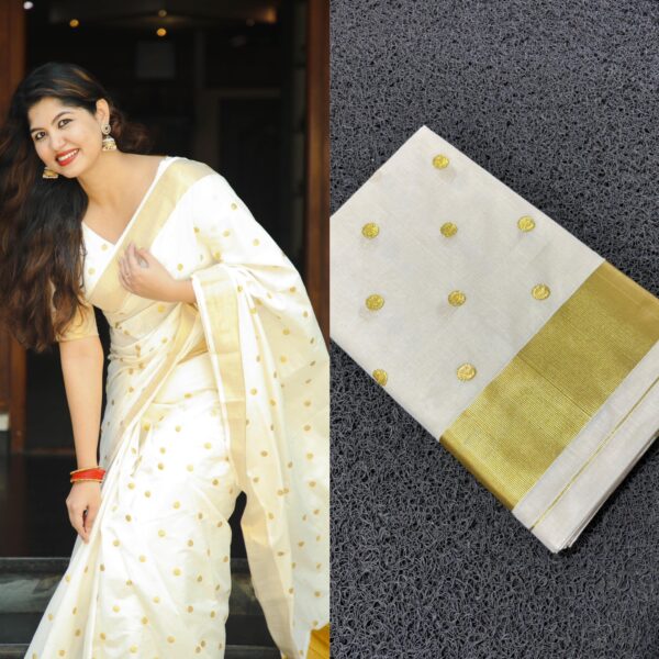 polka small - premium kerala saree