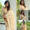 shree- flower embroidery kerala tissue saree