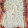 Sakhi - 120 Thread Count Mul Cotton Saree with Traditional Gold Kasavu Border