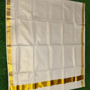 Tapti - Tissue lines kerala saree