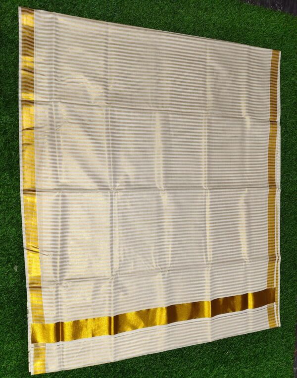 Tapti - Tissue lines kerala saree