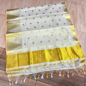 Kovil - Premium Handloom Replica kerala saree