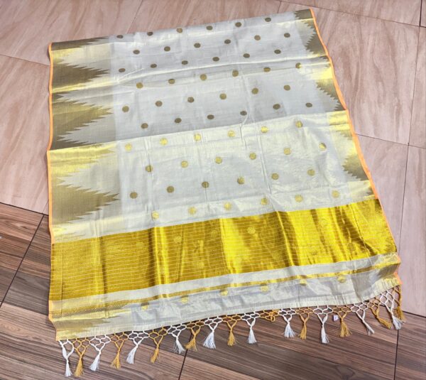 Kovil - Premium Handloom Replica kerala saree