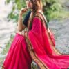 Dhanya - 120 Thread Count Mul Cotton Saree with Traditional Gold Kasavu Border