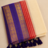 lasam - 120 Thread Count Mul Cotton Saree with Traditional Gold Kasavu Border
