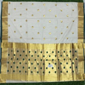 Saradhi - polka Premium KERALA handloom Replica SAREE