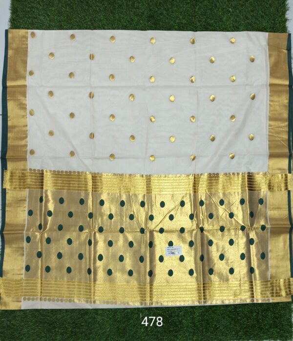 Saradhi - polka Premium KERALA handloom Replica SAREE
