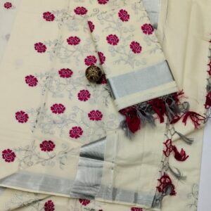 Dhwani-010- embroidered kerala  saree