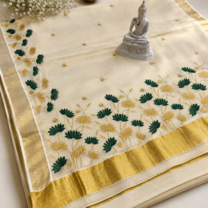 flora - premium kerala tissue saree