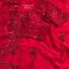Shubh - red fendi silk hand work saree