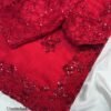 Shubh - red fendi silk hand work saree