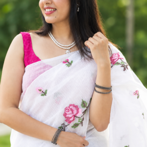 thripa- kota doria saree with Cross stitch