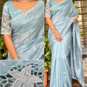 2026/10/1000597099-scaled.jpg Queen 002 - Blended tussar with corner cutwork and embroidery