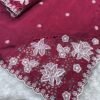 Queen 004 - Blended tussar with corner cutwork and embroidery