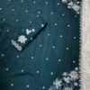 Queen 005 - Blended tussar with corner cutwork and embroidery