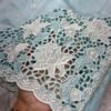Queen 002 - Blended tussar with corner cutwork and embroidery