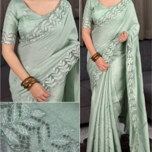 Arathi 003- arry cotton with Embroidery and cutwork