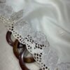 Rani 001- korean tussar with Embroidery and cutwork