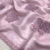 Flora 002- Applique floral rangoli silk saree