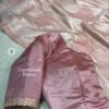 Flora 004- Applique floral rangoli silk saree