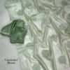 Flora 003- Applique floral rangoli silk saree