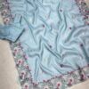 Elly 003- korean tussar saree embroidery and cutwork