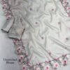 Elly 005- korean tussar saree embroidery and cutwork