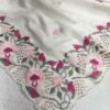 Elly 005- korean tussar saree embroidery and cutwork